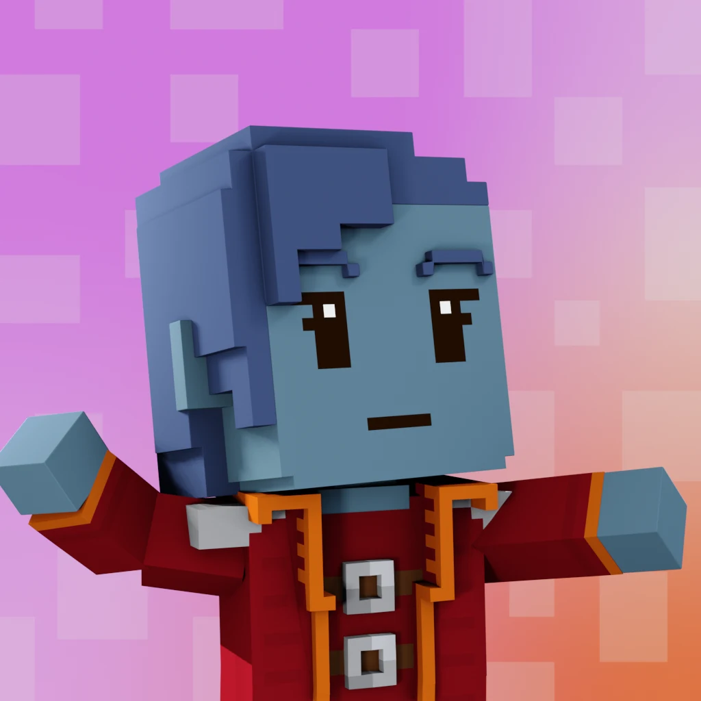 Pirate #3361 voxel render