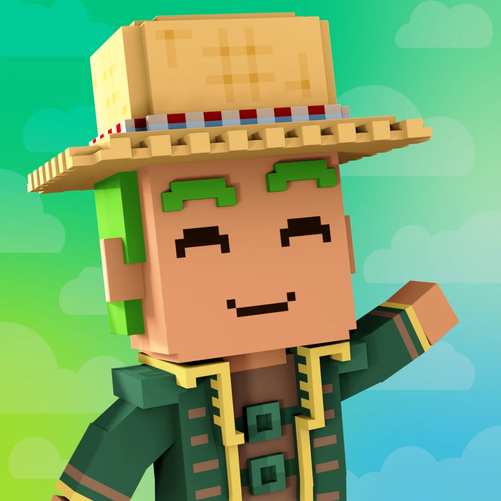 Pirate #3365 voxel render