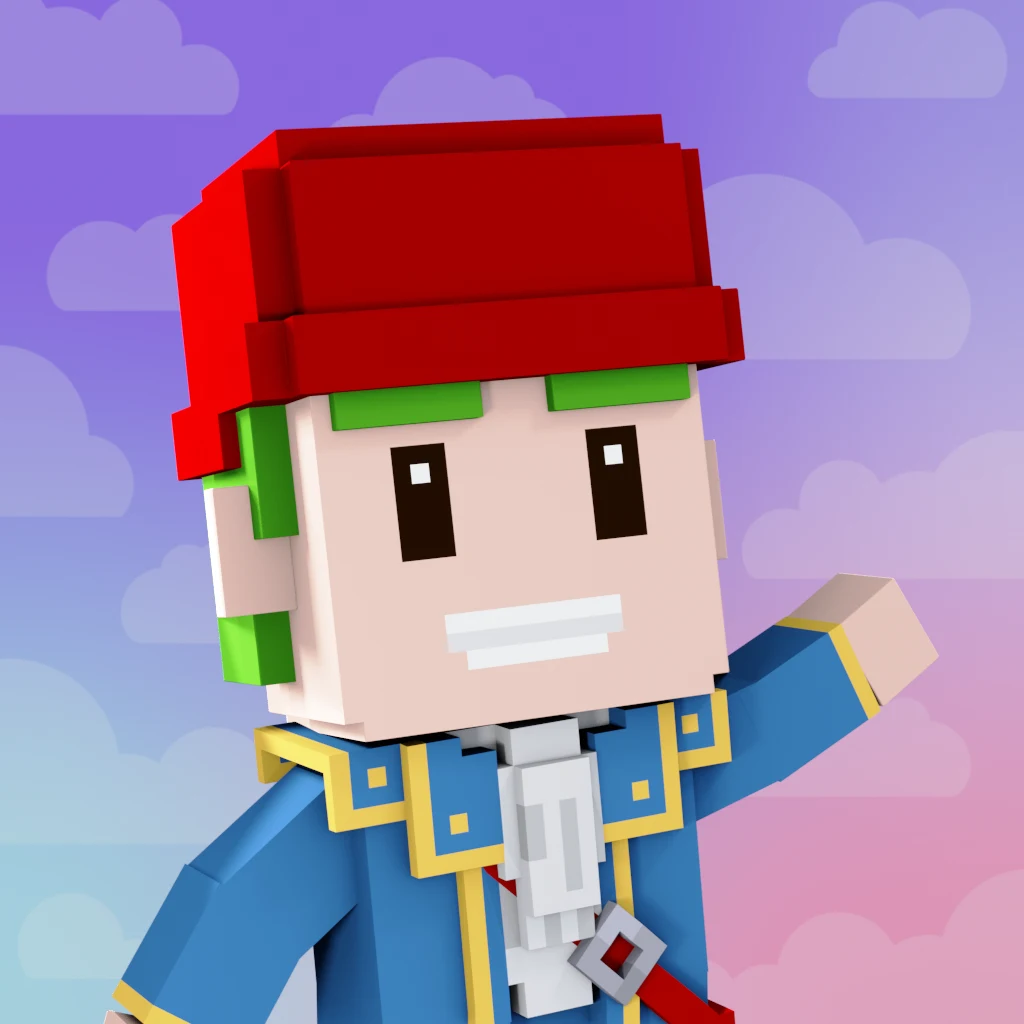 Pirate #3368 voxel render