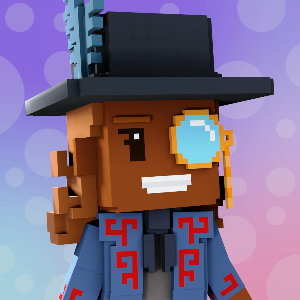 Pirate #3370 voxel render