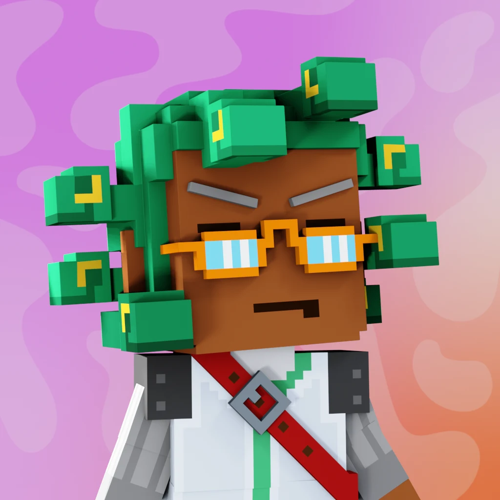 Pirate #3371 voxel render