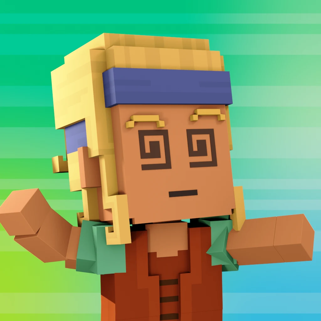 Pirate #3372 voxel render