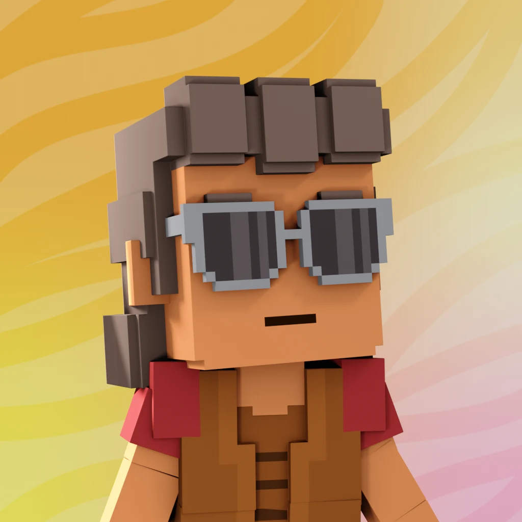 Pirate #3373 voxel render