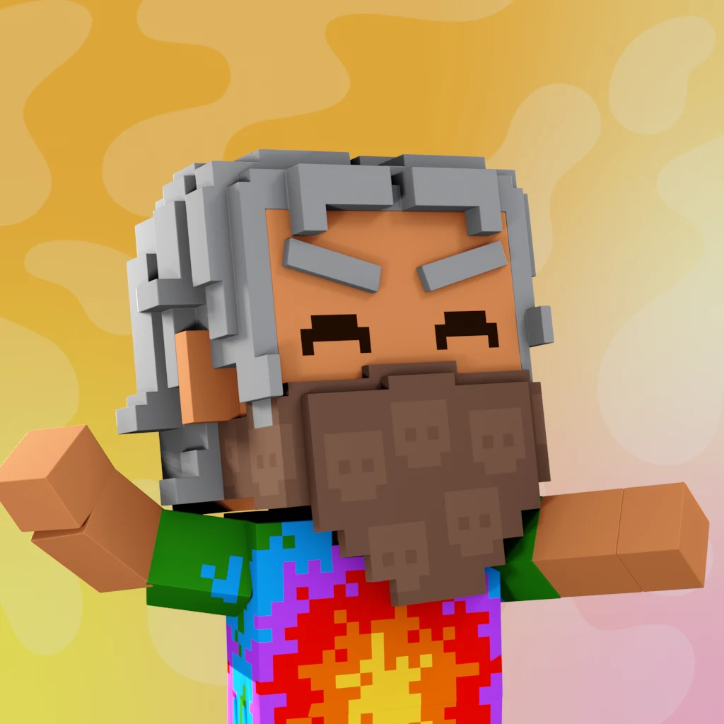 Pirate #3377 voxel render