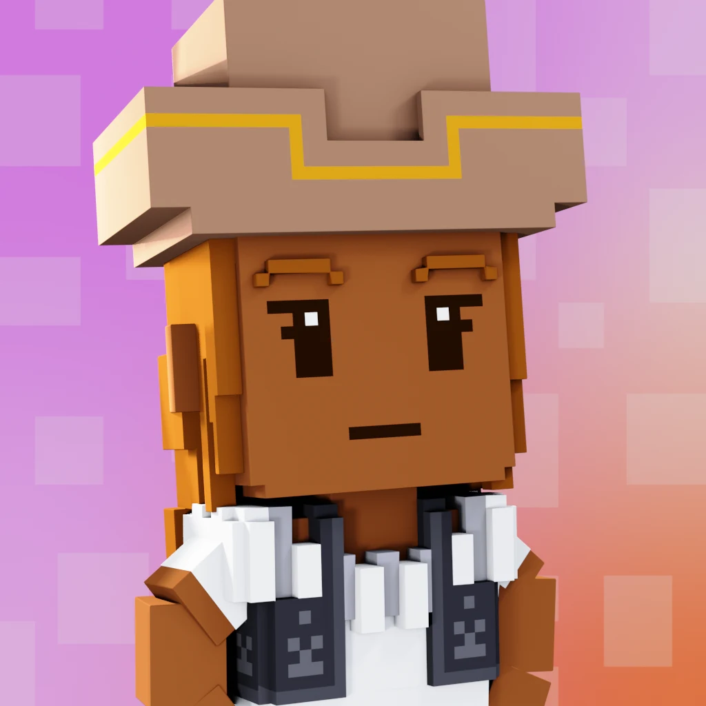 Pirate #338 voxel render