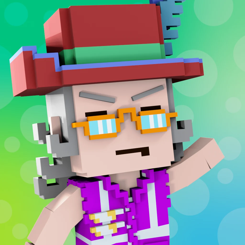 Pirate #3380 voxel render