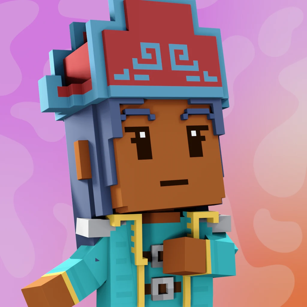 Pirate #3384 voxel render