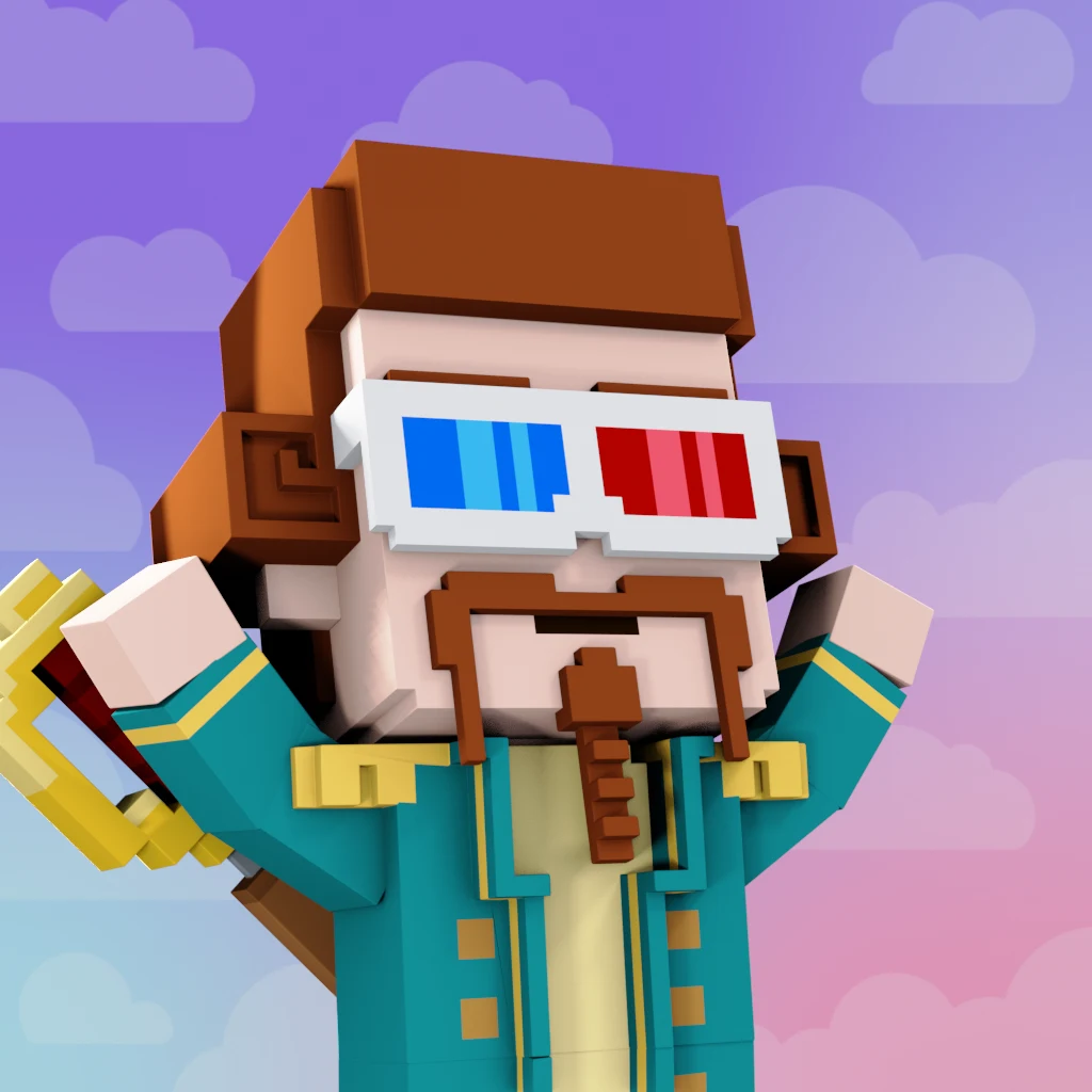 Pirate #3389 voxel render