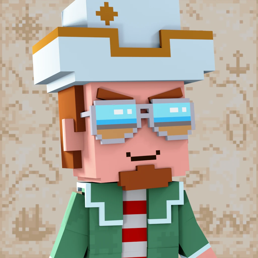 Pirate #3390 voxel render