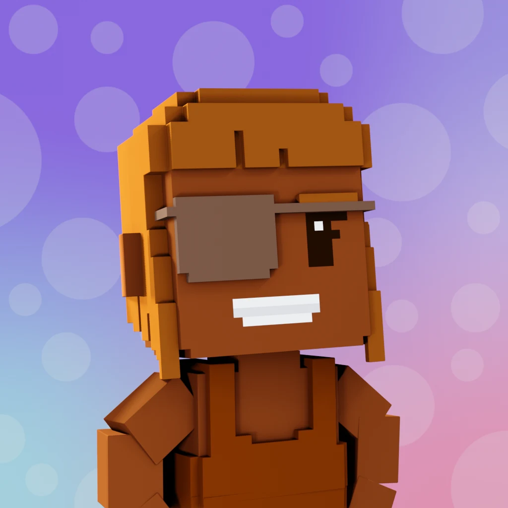 Pirate #3391 voxel render