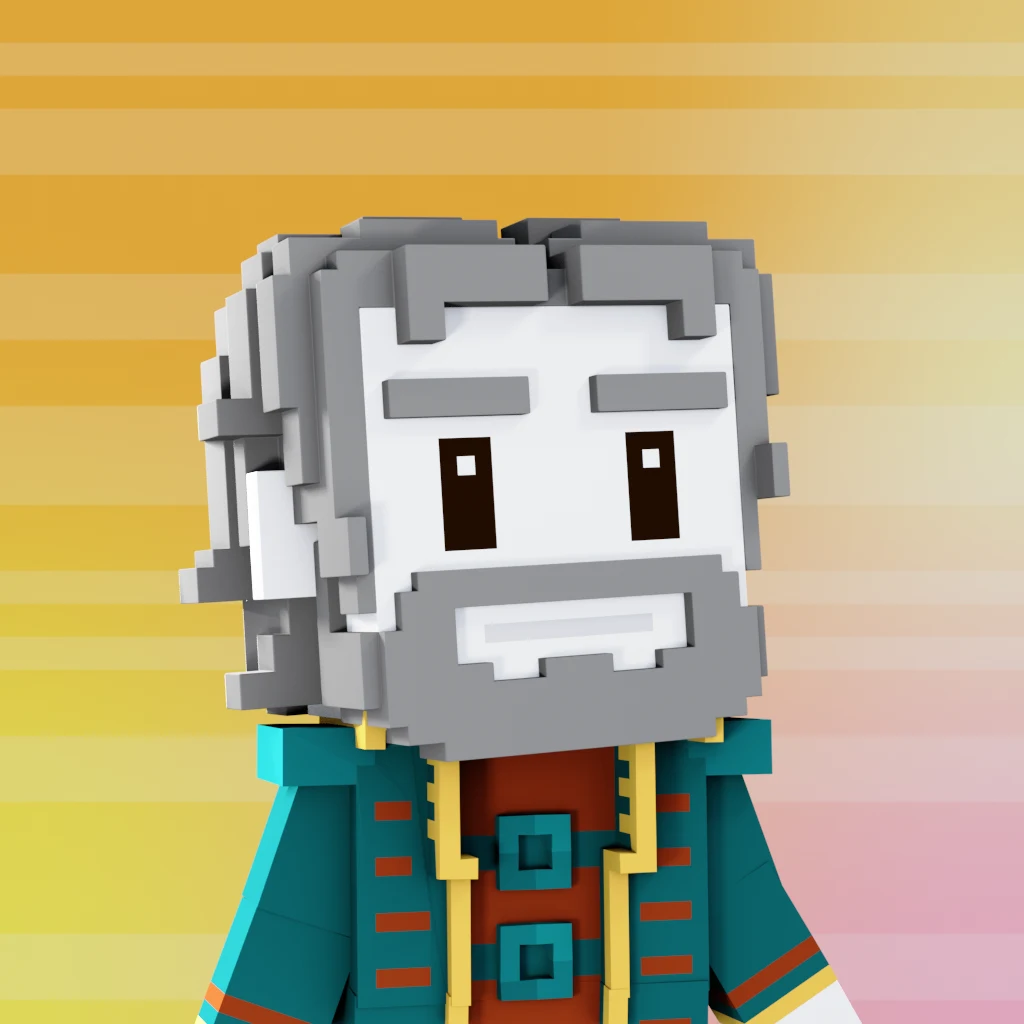 Pirate #3392 voxel render