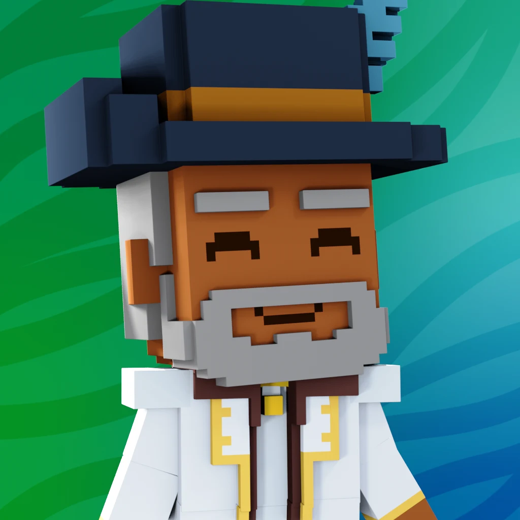 Pirate #3394 voxel render