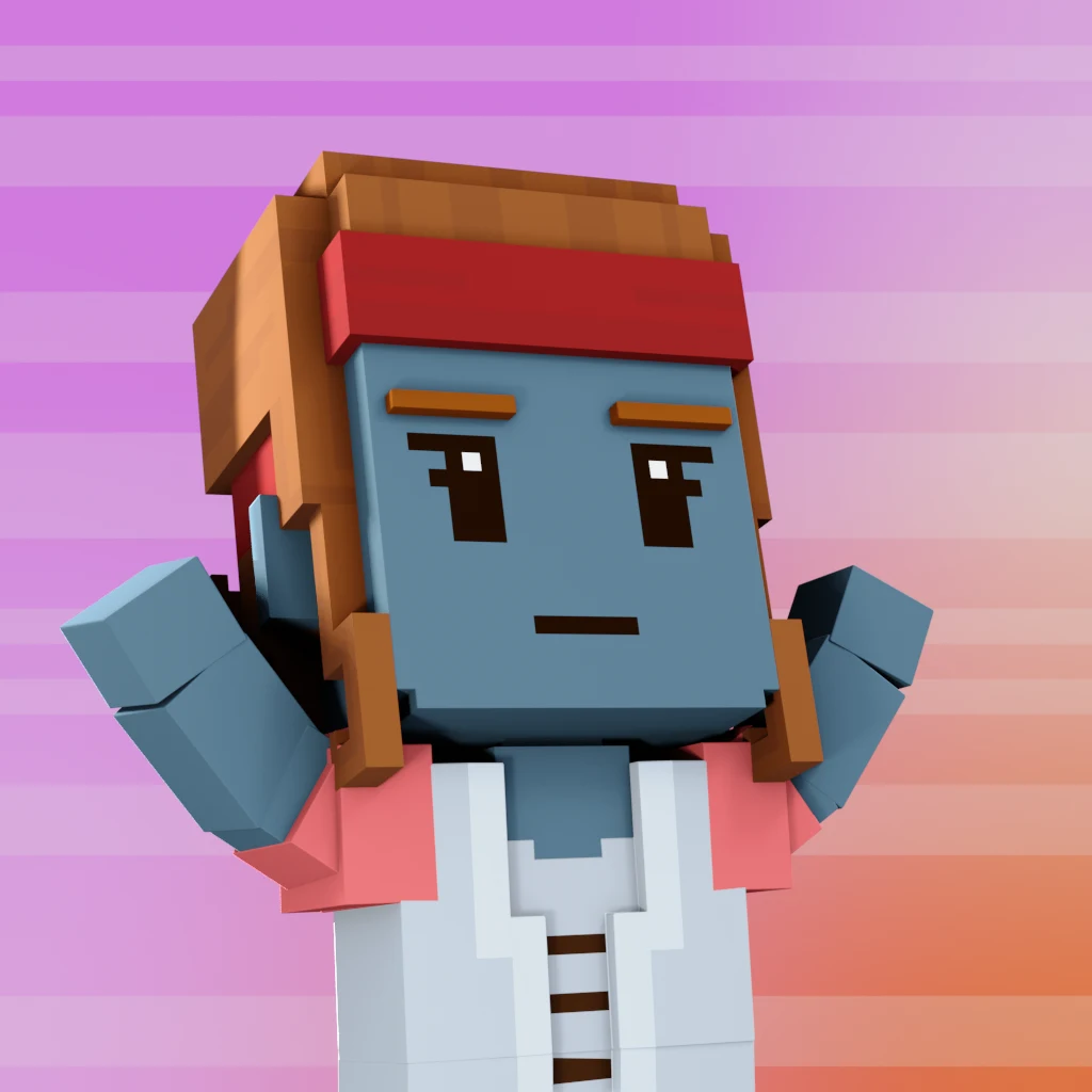 Pirate #3395 voxel render