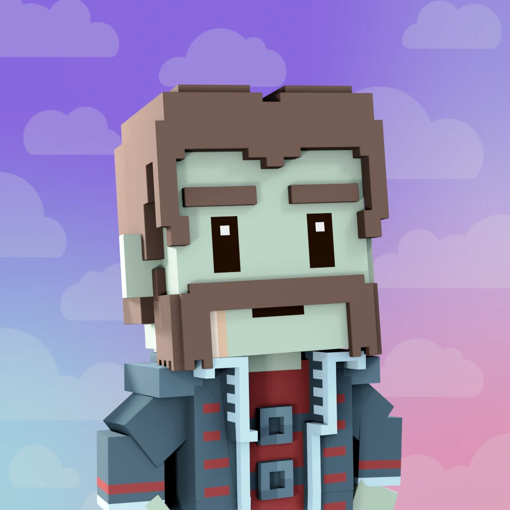 Pirate #3397 voxel render