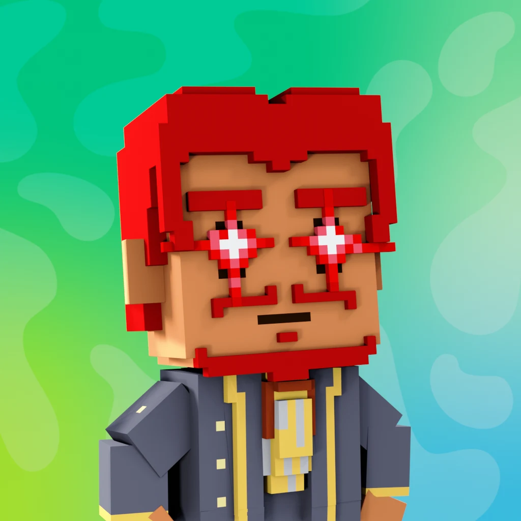 Pirate #3398 voxel render
