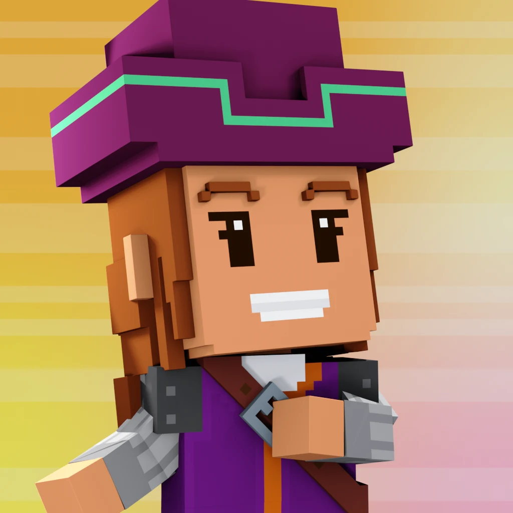 Pirate #340 voxel render