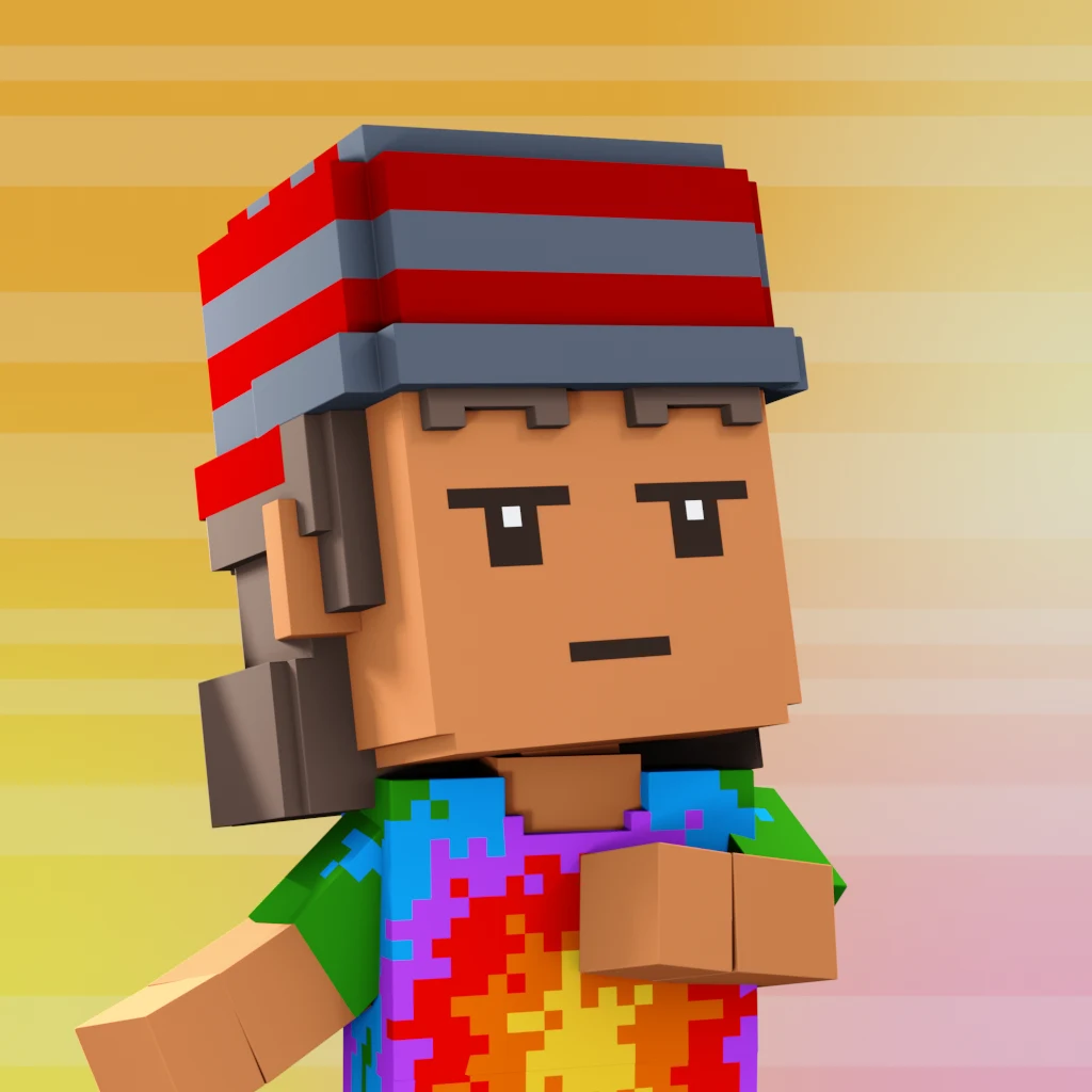 Pirate #3400 voxel render