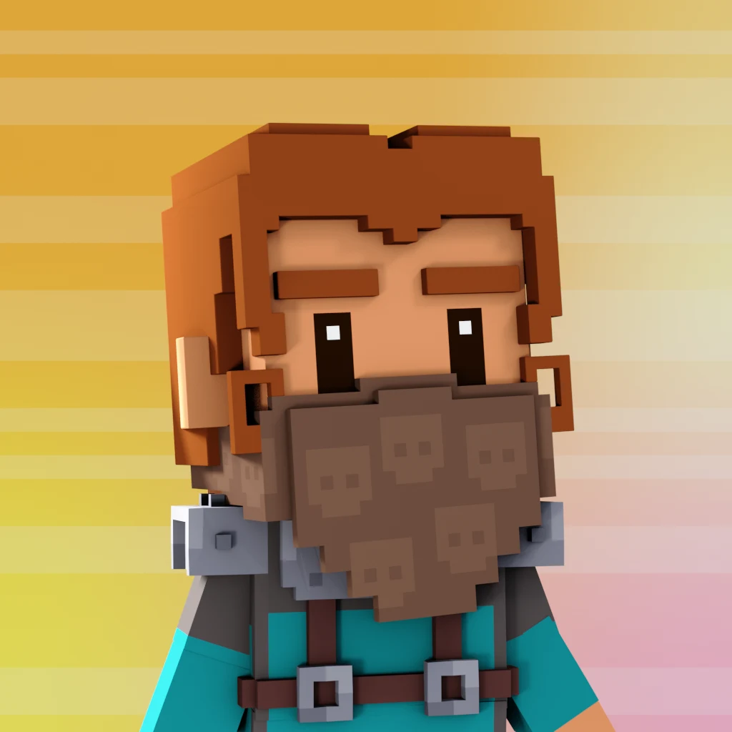 Pirate #3406 voxel render