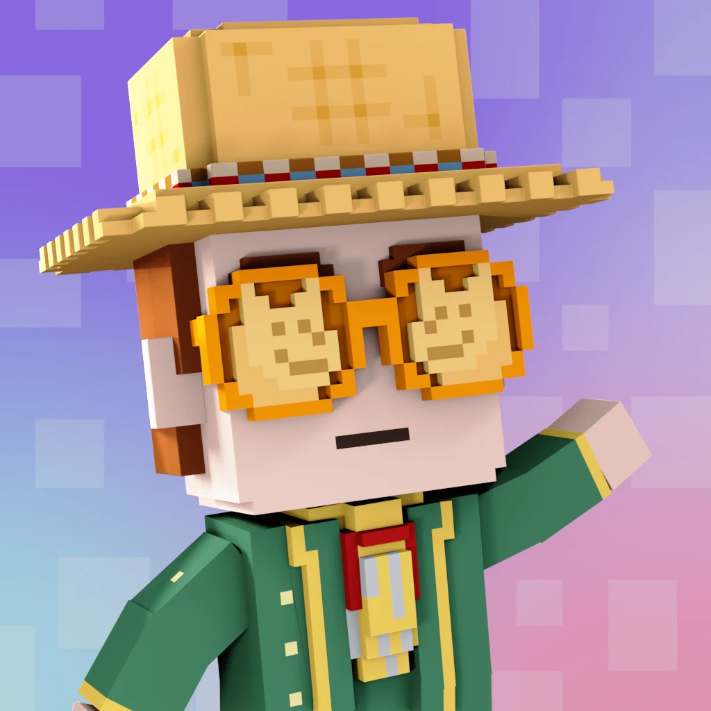 Pirate #3407 voxel render
