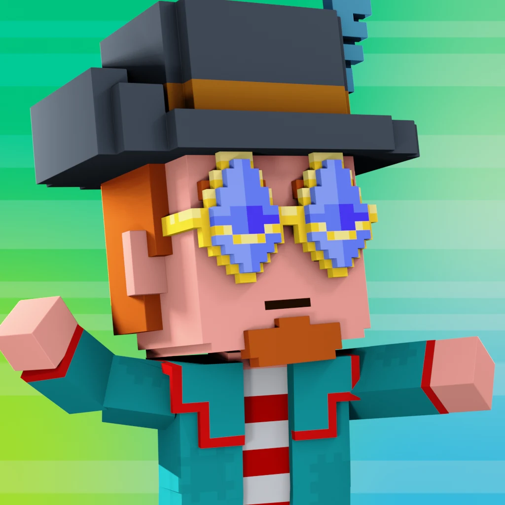 Pirate #3409 voxel render