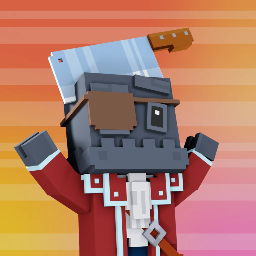 Pirate #341 voxel render