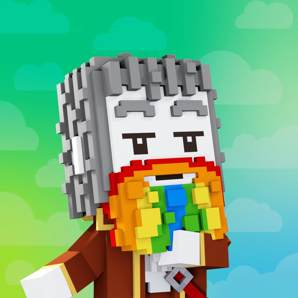 Pirate #3411 voxel render