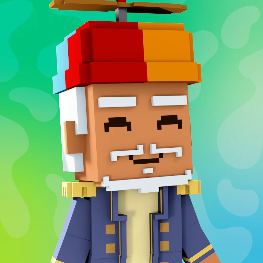 Pirate #3412 voxel render