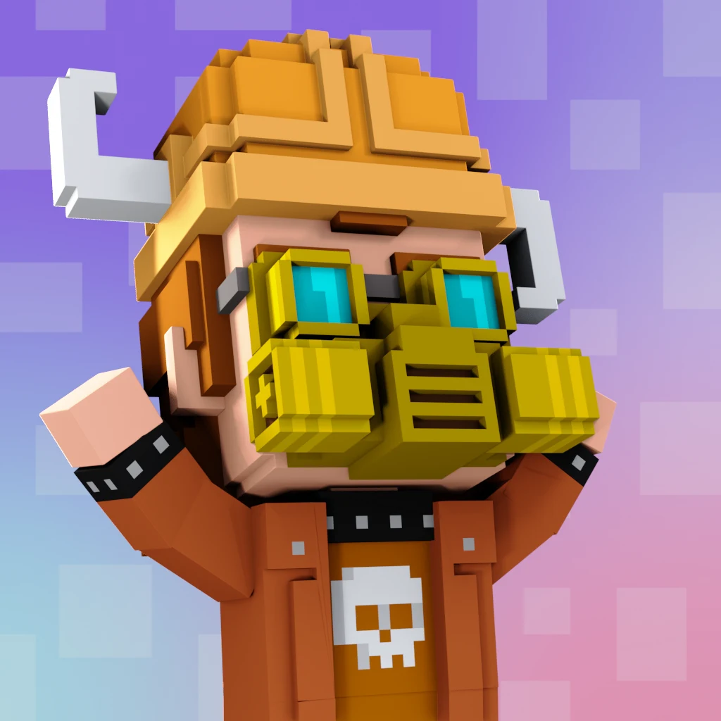 Pirate #3413 voxel render
