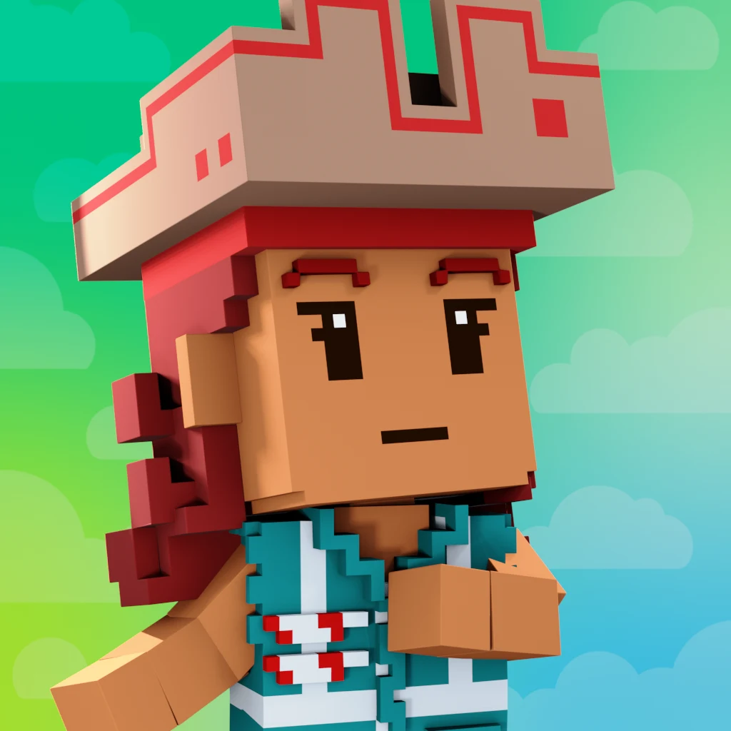 Pirate #3415 voxel render