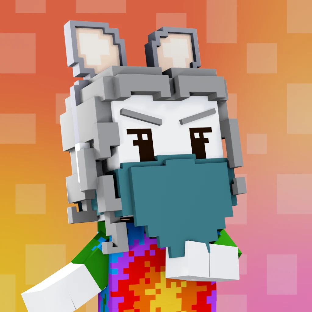 Pirate #3416 voxel render