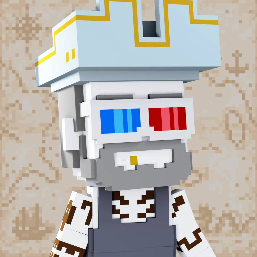 Pirate #3418 voxel render
