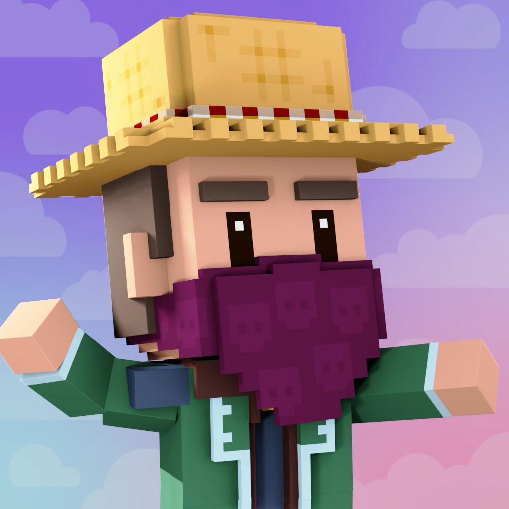 Pirate #342 voxel render