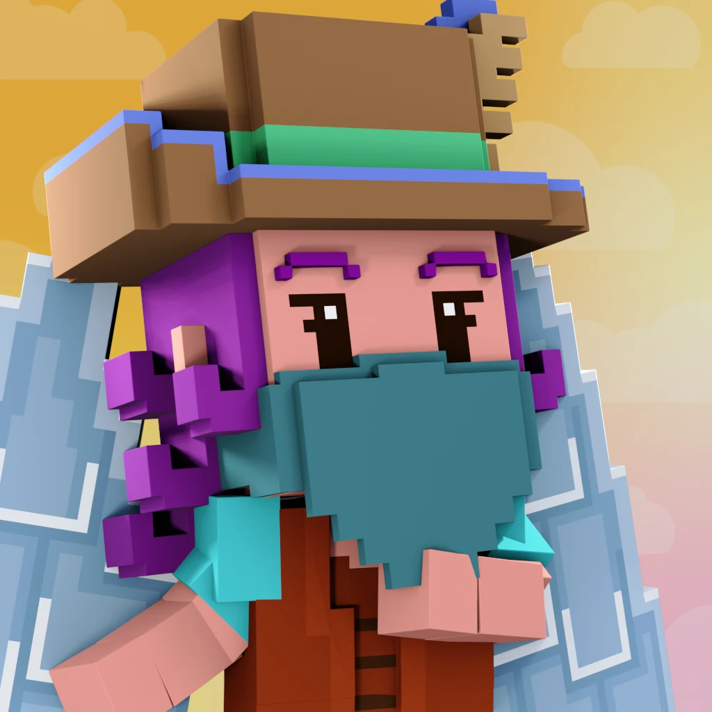 Pirate #3420 voxel render