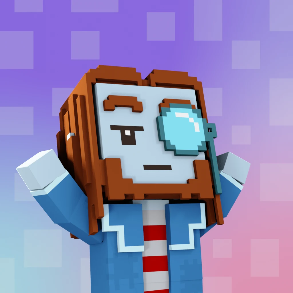 Pirate #3421 voxel render