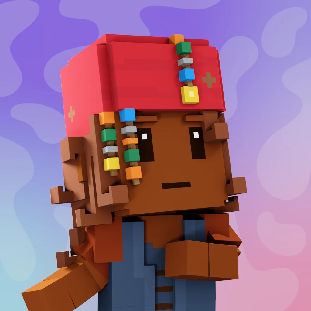 Pirate #3422 voxel render