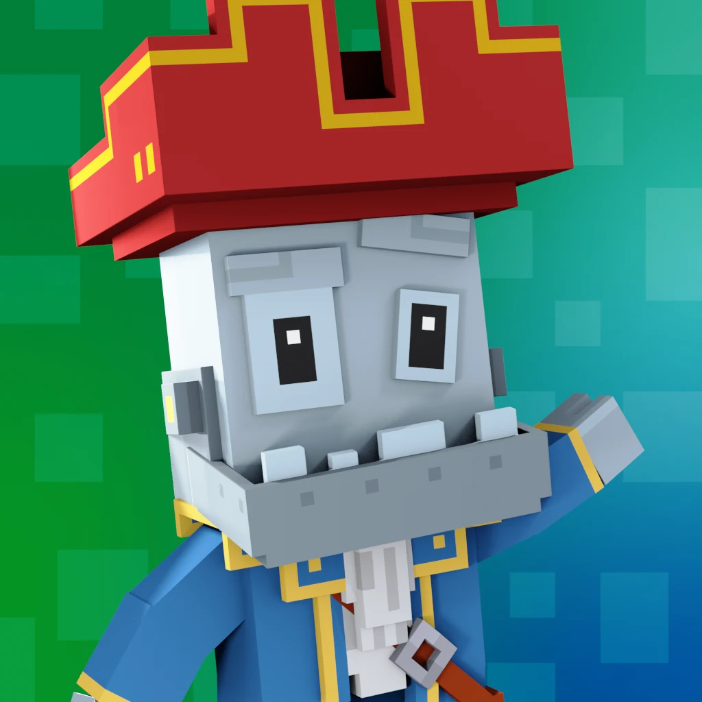 Pirate #3423 voxel render
