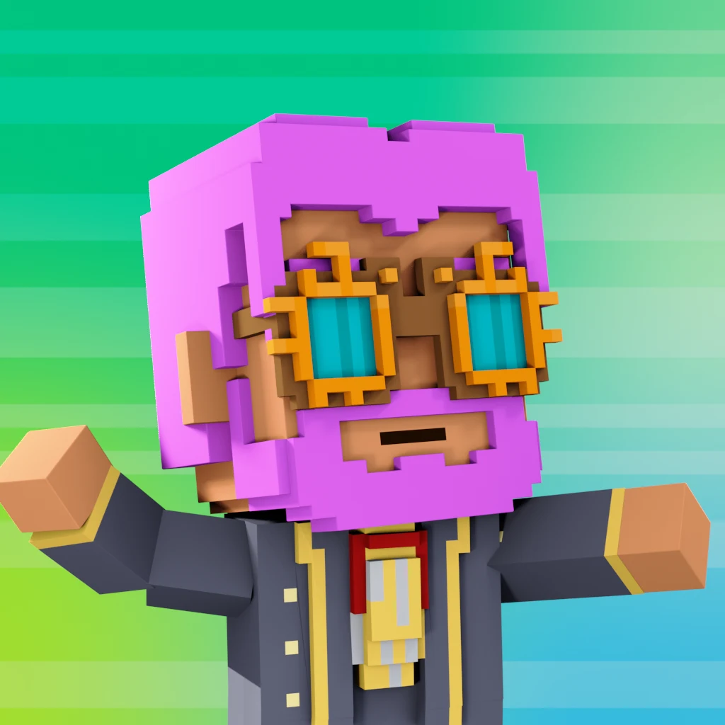 Pirate #3424 voxel render