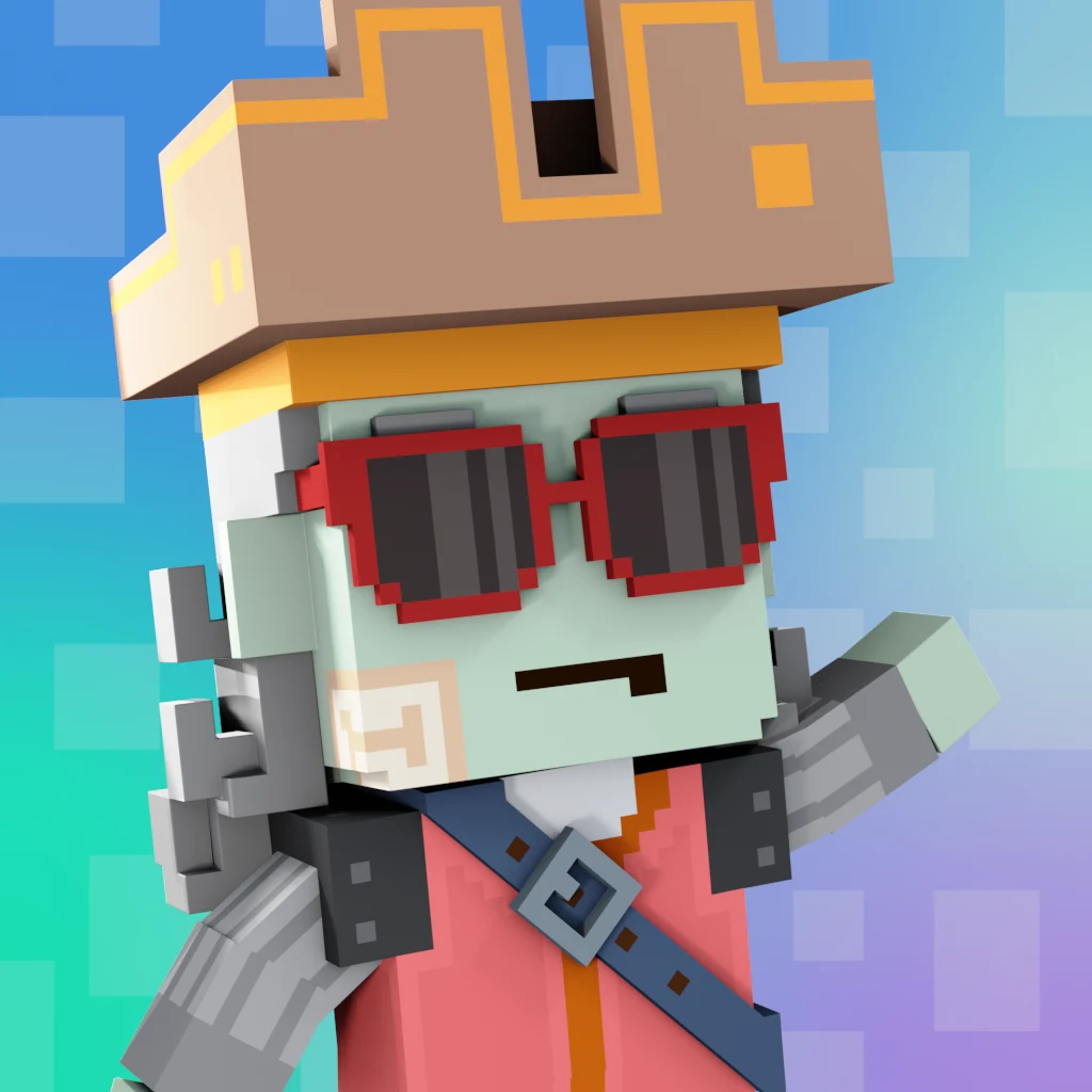 Pirate #3425 voxel render