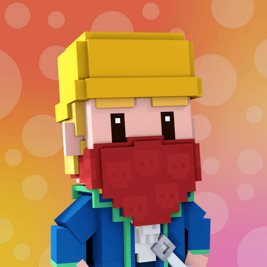 Pirate #3426 voxel render