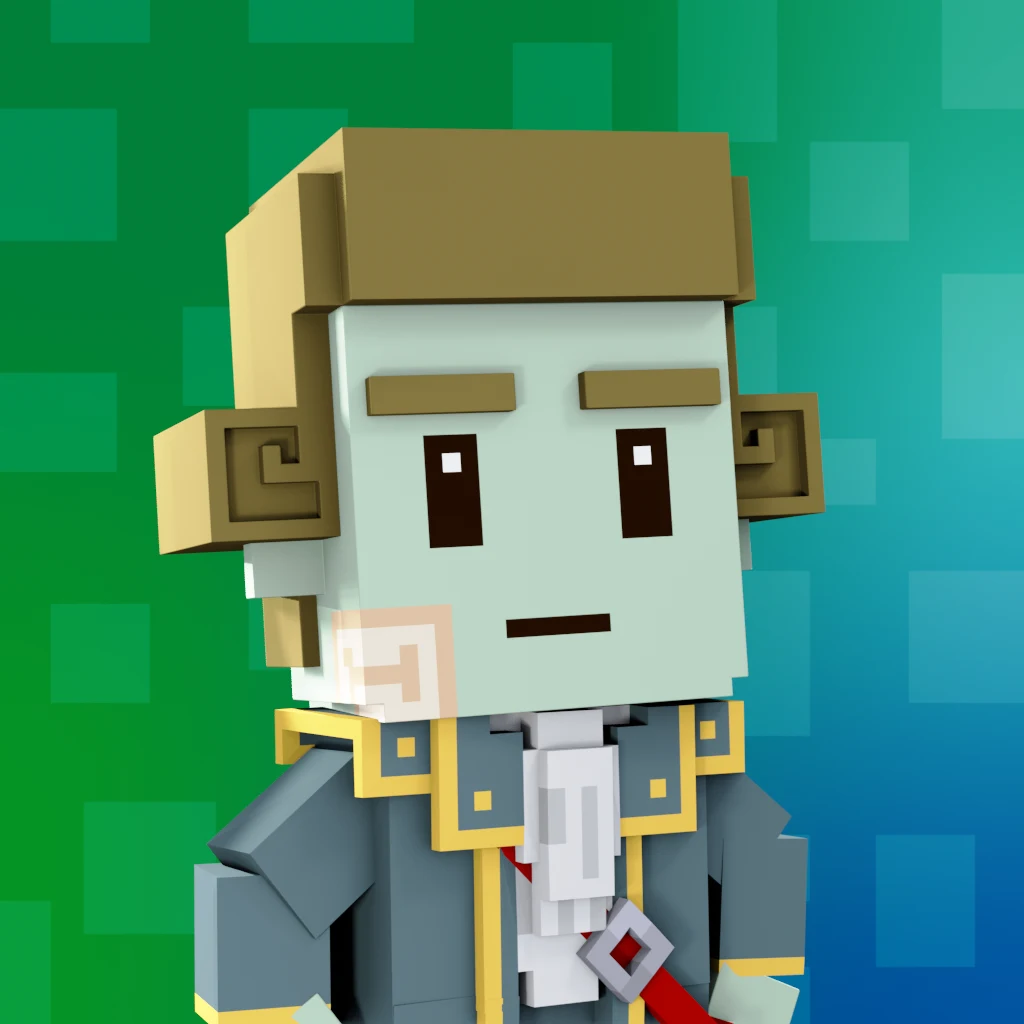 Pirate #3427 voxel render