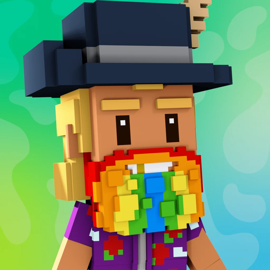Pirate #3428 voxel render