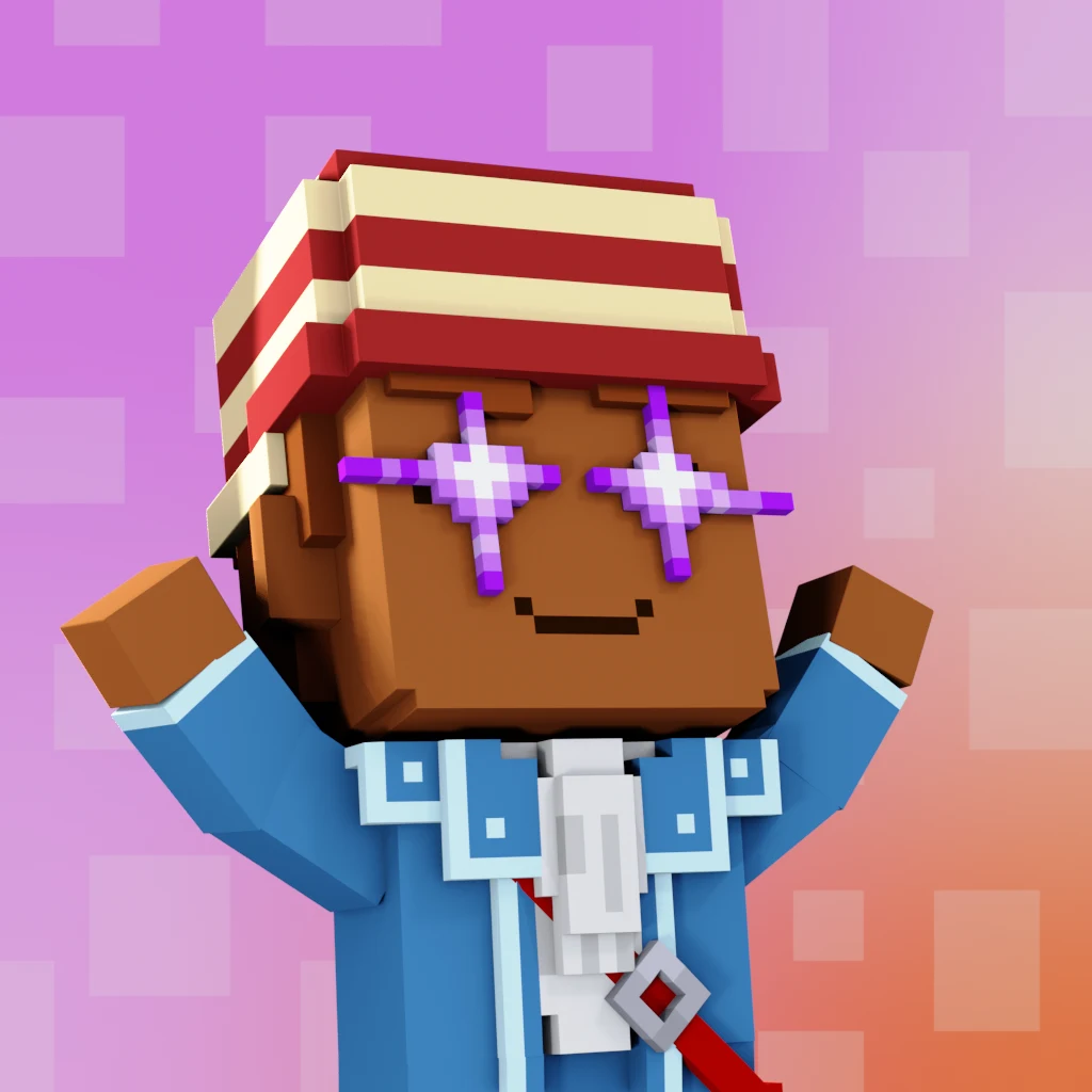 Pirate #3429 voxel render