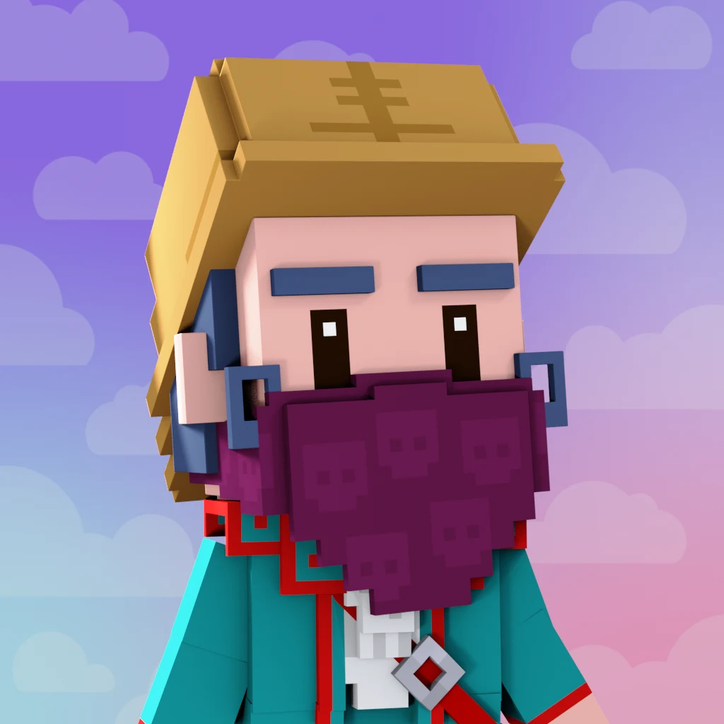 Pirate #3435 voxel render