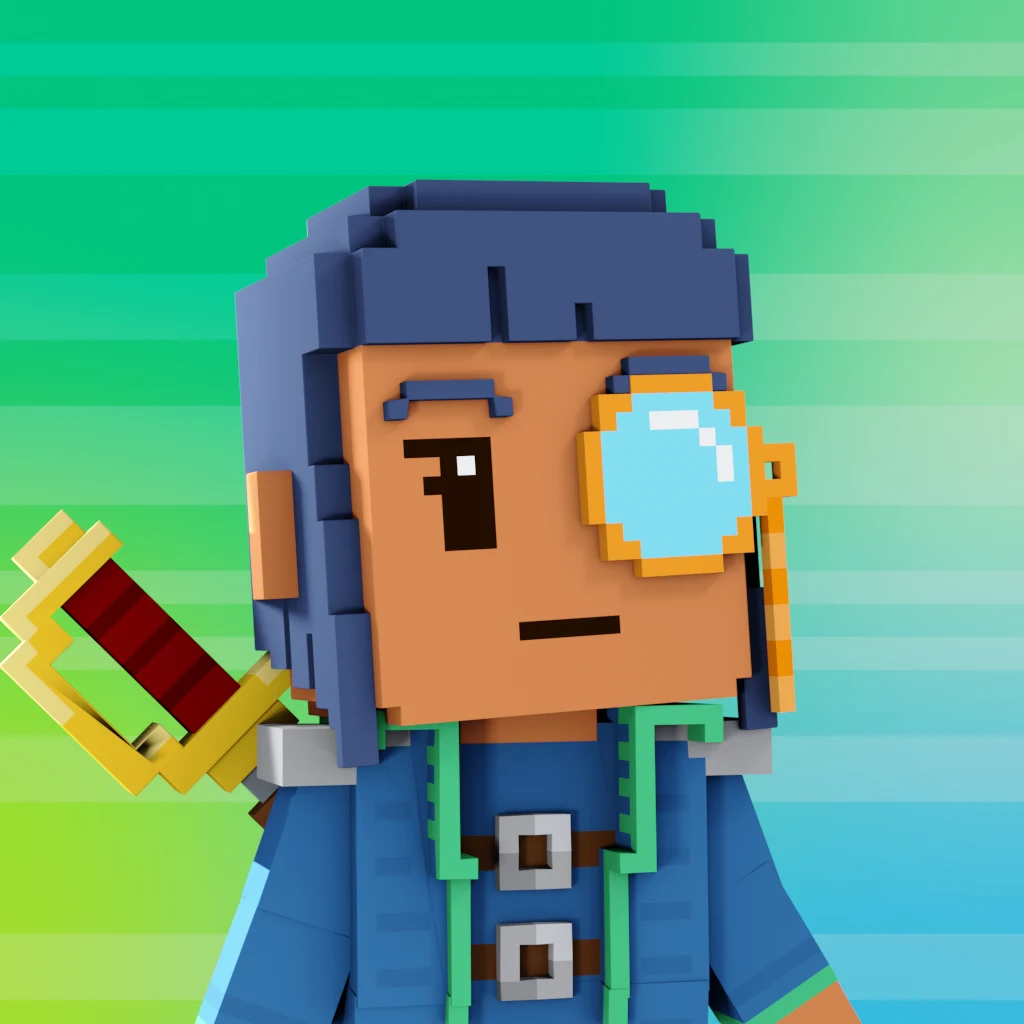 Pirate #3438 voxel render