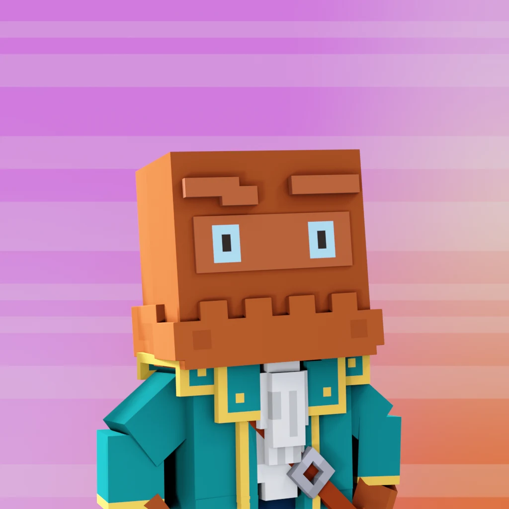 Pirate #3440 voxel render