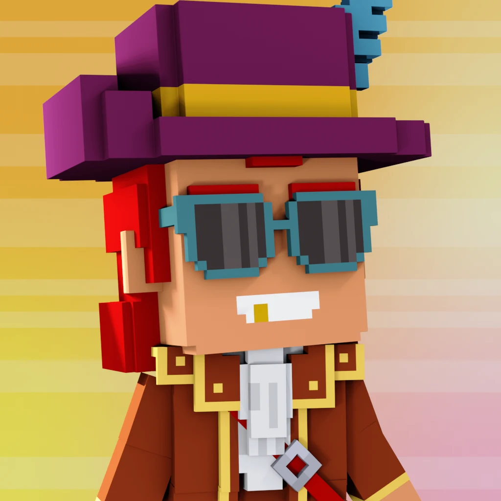 Pirate #3442 voxel render