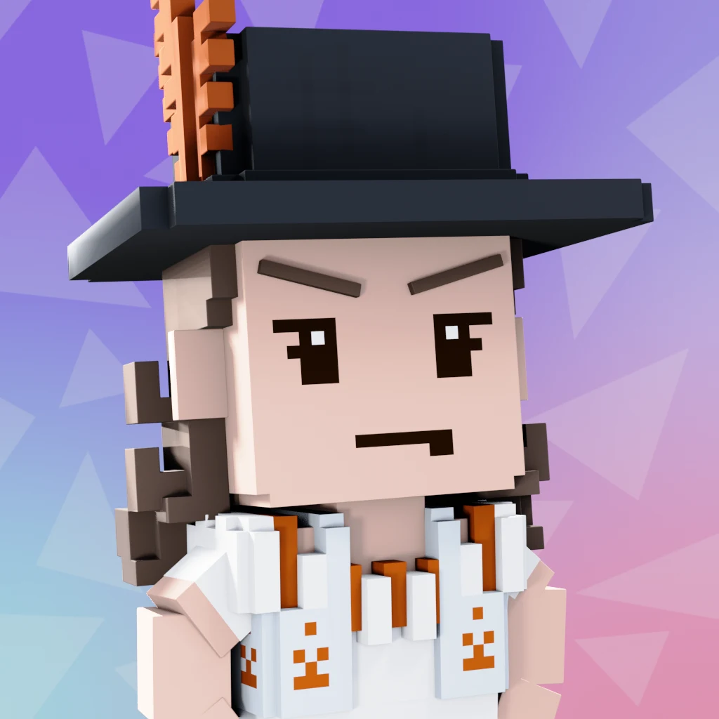 Pirate #3444 voxel render