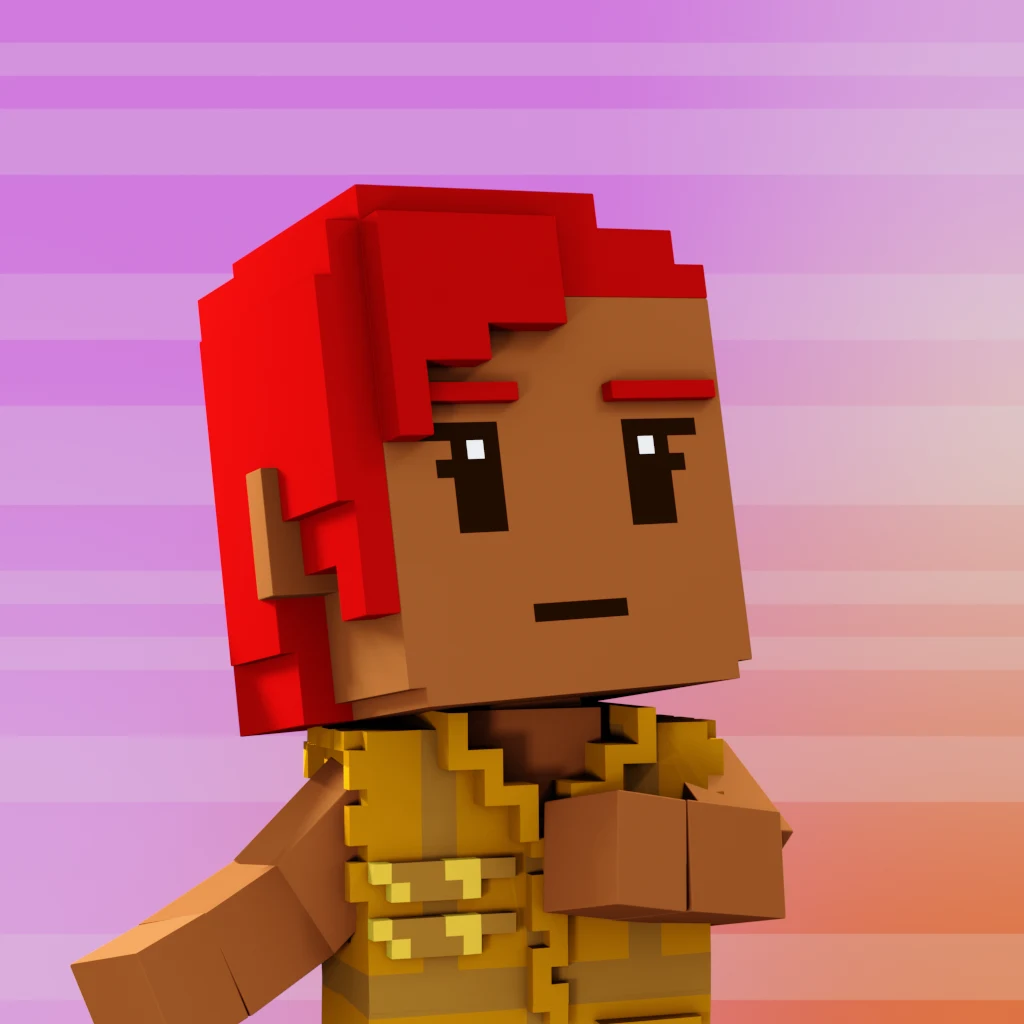 Pirate #3445 voxel render
