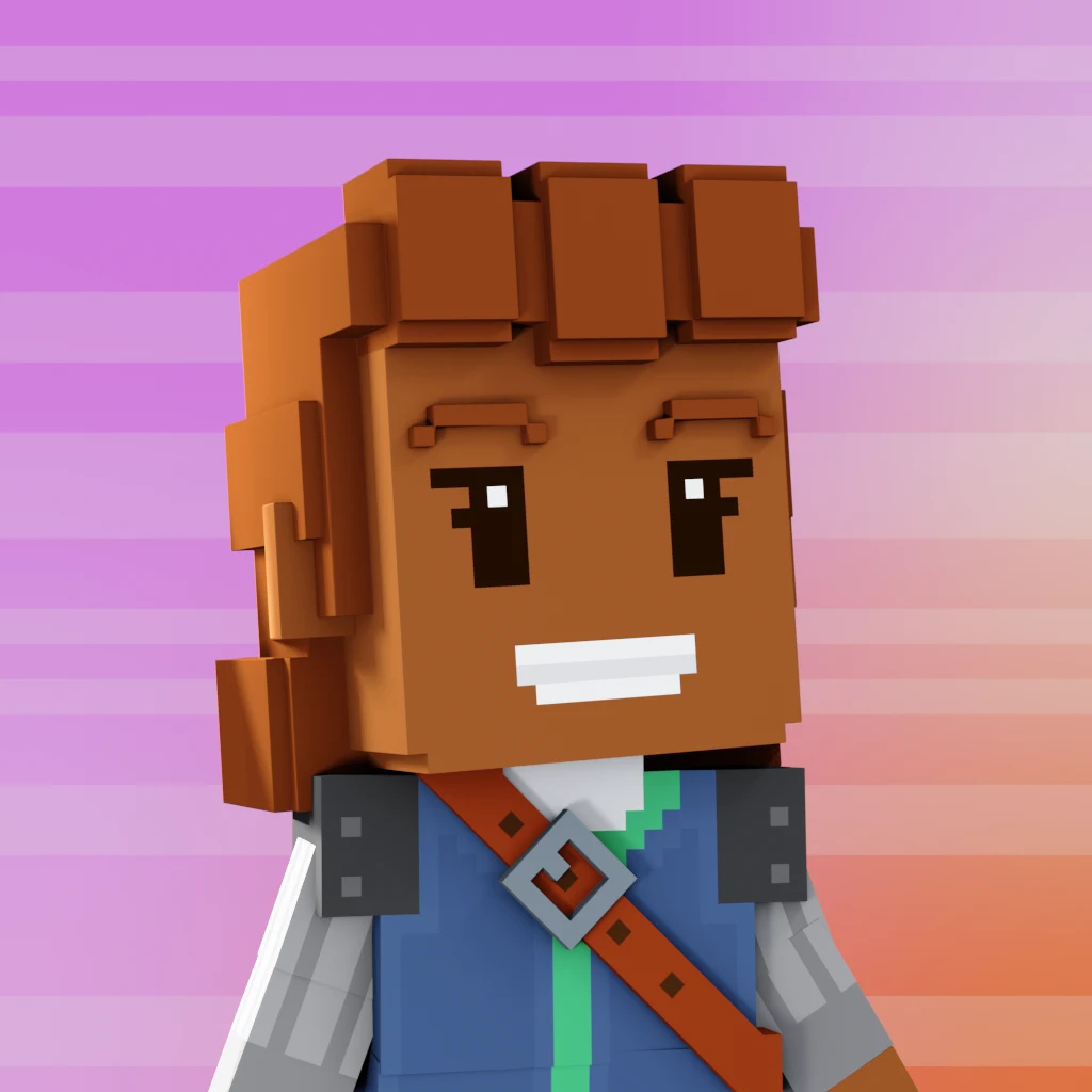 Pirate #3446 voxel render