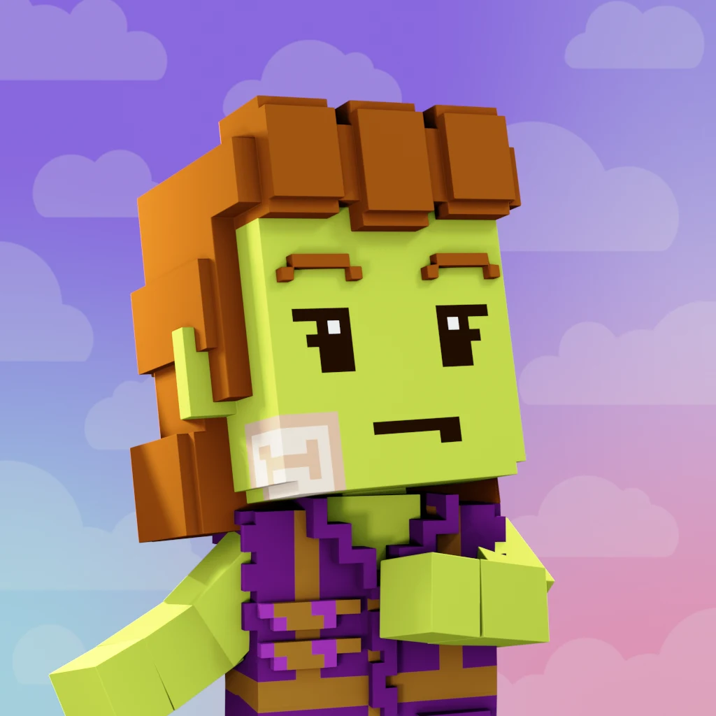 Pirate #3447 voxel render
